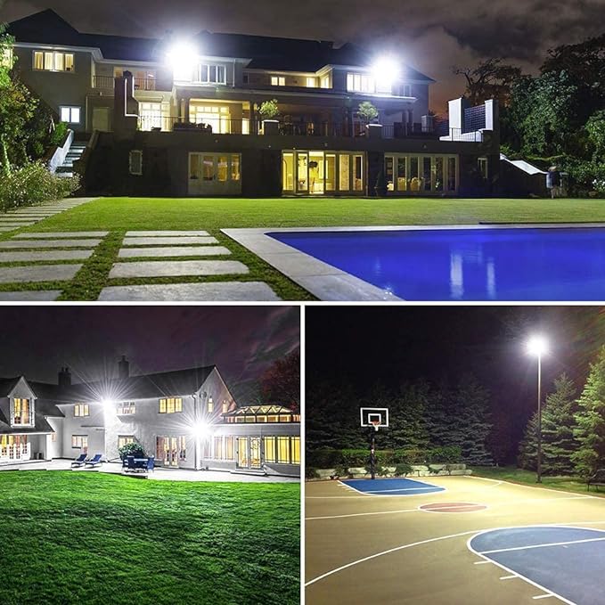200W LED Flood Light 2 Pack, 22500lm Super Bright Security Lights, IP66 - Image 7