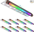 LEONLITE 8-Pack Premium Series RGB 12 Inch 5W LED Retaining Wall Lights Swivel by LEONLITE