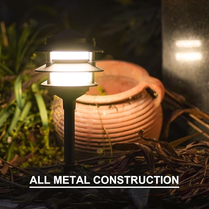 GOODSMANN Landscape Lighting 8PK Pathway Lights Low Voltage 2.2 Watt LED 12V AC - Image 4
