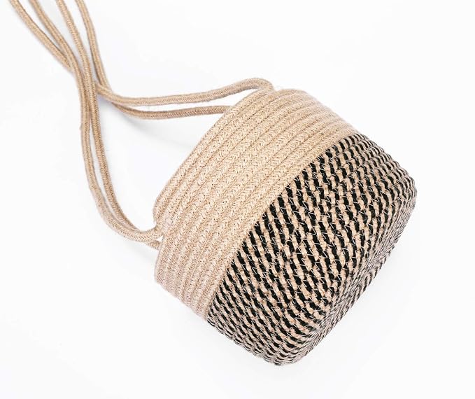 Hanging Planter Basket Jute Rope Woven Plant Hangers Indoor Hanging Plant - Image 6