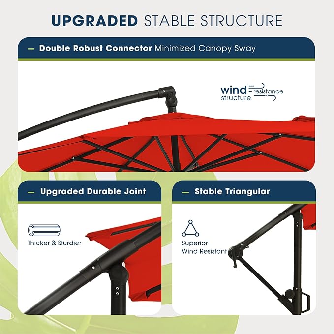 wikiwiki 10ft Patio Umbrella - Image 4