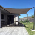 SUNNY GUARD Sun Shade Sail 14' x 18' Rectangle Brown UV Block Sunshade by SUNNYGUARD
