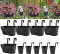 HowRU Metal Iron Flower Pots for Railing Fence Hanging Bucket Pots and Hanging by HowRU
