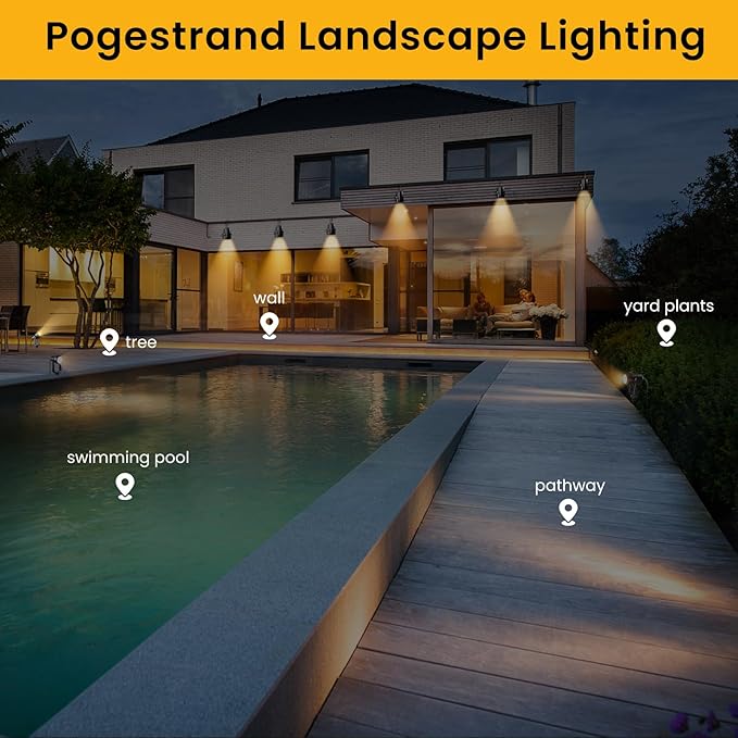 Low Voltage Landscape Lighting, 6 Pack Outdoor LED Landscape Spotlights - Image 8