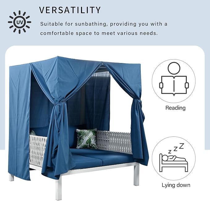 Outdoor Patio Sunbed Lounger - Image 6