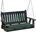 Poly Lumber Wood 4FT Mission Porch Swing Amish Craftsmandship Made in USA HDPE by Unknown