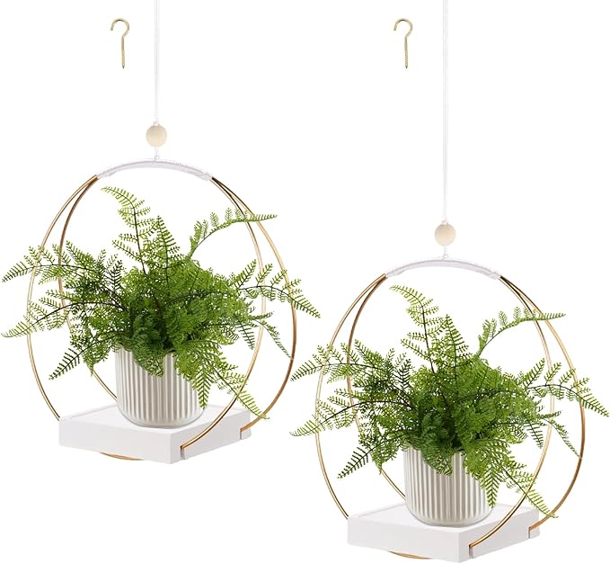 2 Pack Hanging Planter Holder for Indoor Plants, Plant Hanger by hismocal