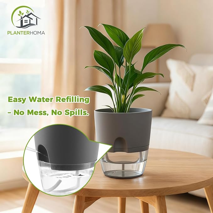 Planterhoma 6 Pack Self Watering Pots - Image 7