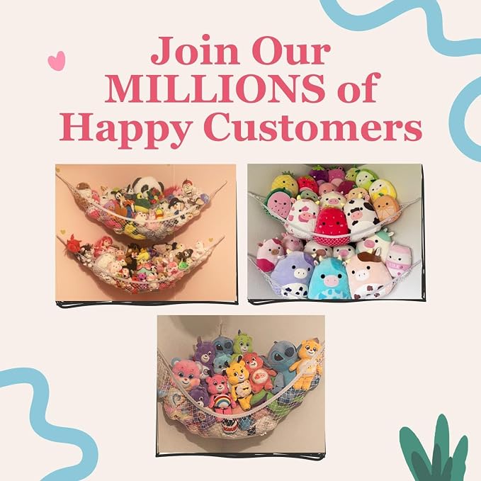 Lilly's Love Stuffed Animal Hammock | Corner Hanging Organizer, Toy Storage - Image 6