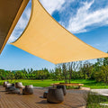 KANAGAWA 10'X13' Sand Custom Size Sun Shade Sail Rectangle UV Block Canopy Cover by KANAGAWA