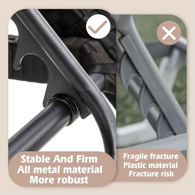 Chaise Lounge Chairs Outdoor Comfy Outside Wicker Patio Pool Lounge Chair w/ 5 - Image 6