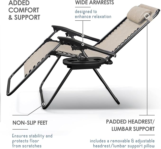 Nestl Zero Gravity Chairs Set of 4 - Image 6
