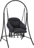 ANOW Hanging Swing Chair with Stand Included, Heavy Duty Hammock Chair with by ANOW