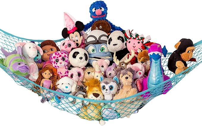 Lilly's Love Stuffed Animal Hammock | Corner Hanging Organizer, Toy Storage by LillysLove