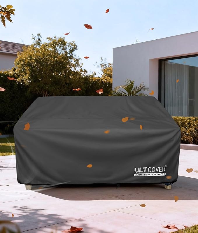 ULTCOVER Waterproof Outdoor Deep Seat Sofa Bench Cover 104W x 40D x 35H inch - Image 6