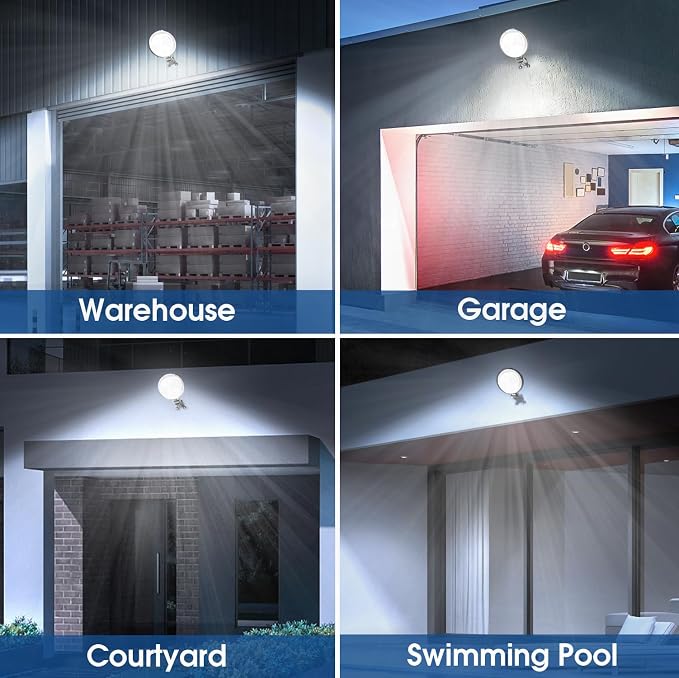 4 Pack 150W LED Barn Light, 20000LM Dusk to Dawn Sensor Security Light - Image 7