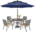 PHI VILLA 5 Pieces Outdoor Dining Set by PHIVILLAThepioneerofcomfortablehouseholdsupplies