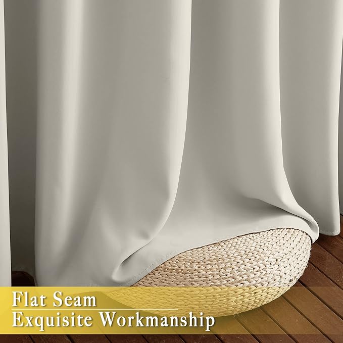 NICETOWN Blackout Patio Curtains 100 x 144 Inches Long - Image 7