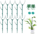 10 Pack Adjustable Plant Support Stakes, Stackable Plant Support Pole by Unknown