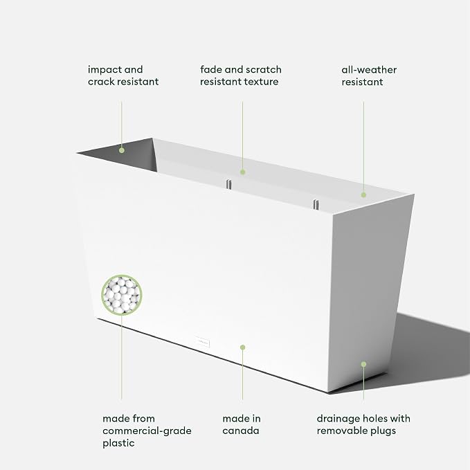 Veradek Pure Series Midori Trough Planter - Image 2