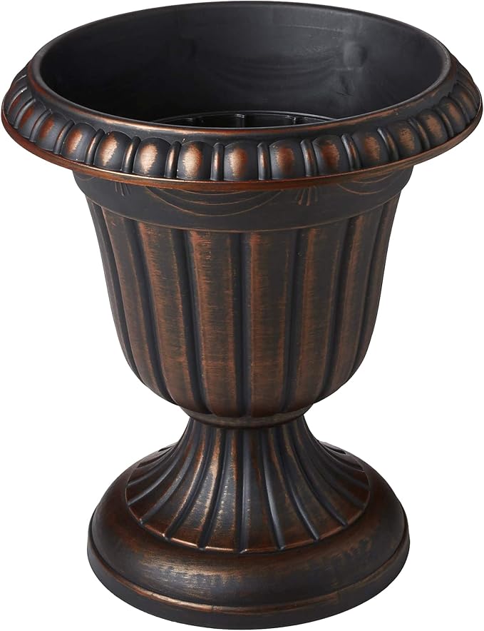 Arcadia Garden Products PL00CP Classic Traditional Plastic Urn Planter - Image 2
