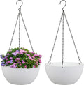 8 inch Small Hanging Planters for Indoor Outdoor Plants, 2 Pack Hanging Flower by Meowell