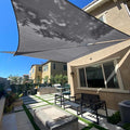 SUNLAX Sun Shade Sail 16' x 21' x 26.4' Dark Grey Rectangle Canopy Sail Shade by SUNLAX