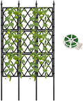 5.25FT Garden Trellis for Climbing Plants Outdoor, Metal Wall Lattice Climbing by ParseBio