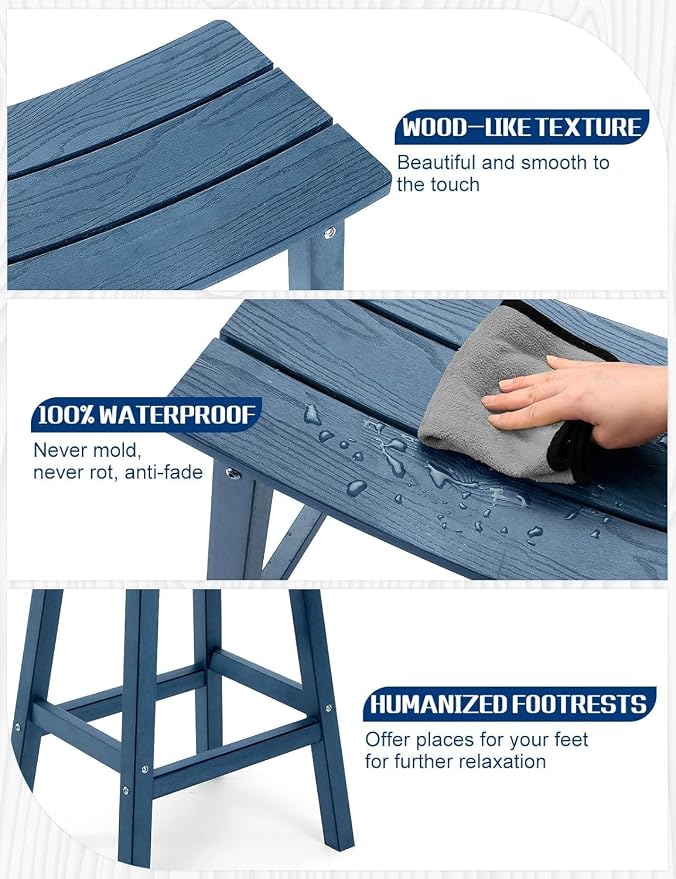 3 Piece Outdoor Bar Set, Poolside and Bistro, Weatherproof - Image 8