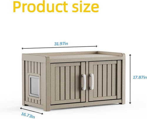 2 Doors Shoe Storage Bench - Image 2