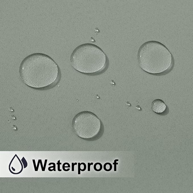 NICETOWN Outdoor Curtainch for Patio Waterproof 100 inch Wide, Thermal - Image 3