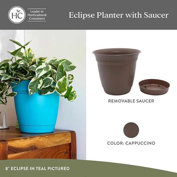 The HC Companies 16 Inch Eclipse Round Planter Pots - Image 2