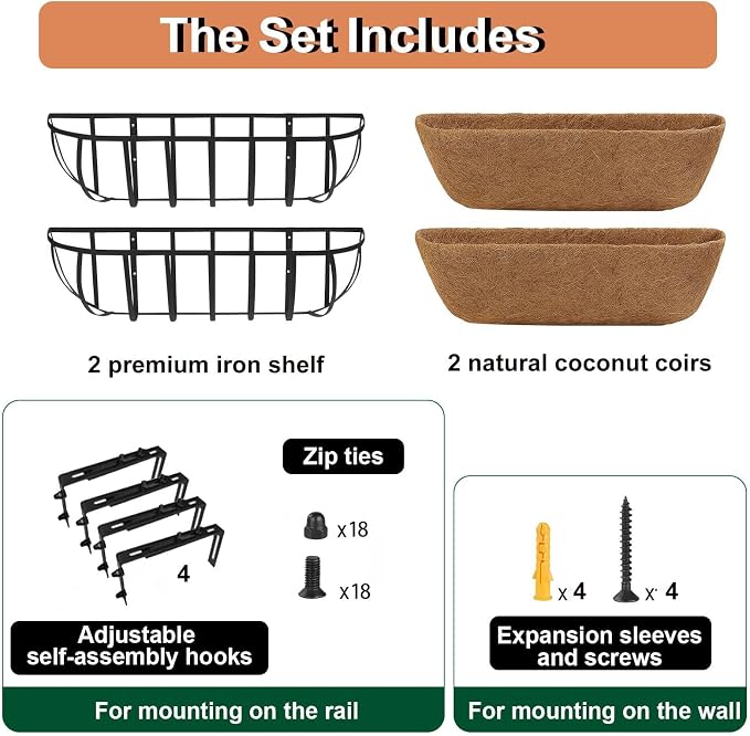 30'' Window Box Railing Planter - Image 4