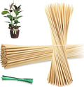 50PCS Bamboo Plant Stakes, 18Inch Natural Bamboo Sticks Garden Stake, by HAINANSTRY