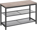 HOOBRO Shoe Bench, 3-Tier Shoe Rack, Industrial Shoe Organizer Storage Bench by HOOBRO