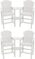 SERWALL Tall Adirondack Chairs Set of 4 by SERWALL