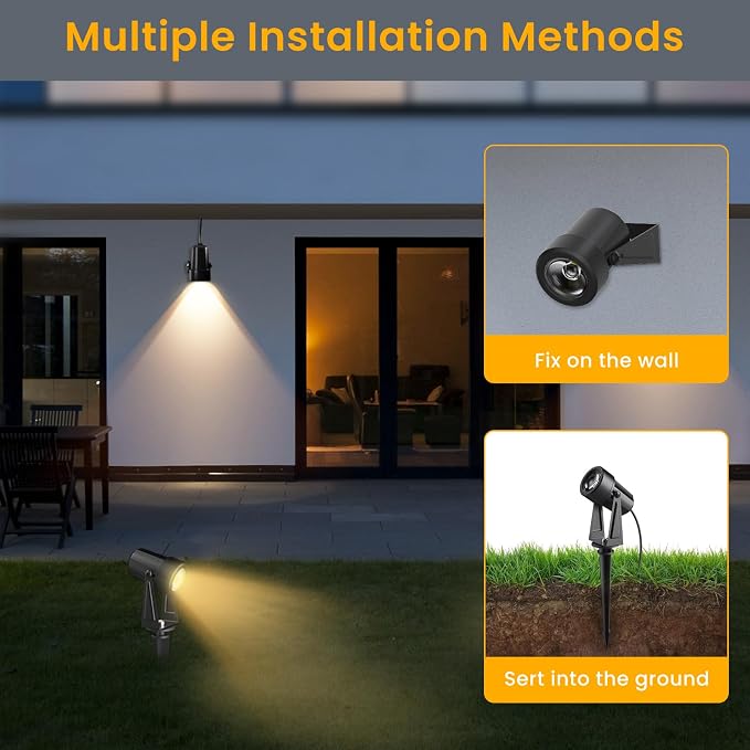 Low Voltage Landscape Lighting, 10 Pack Outdoor LED Landscape Spotlights - Image 5