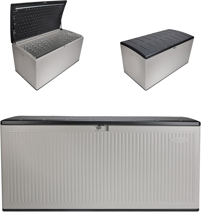 Suncast 160-Gal. Resin Extra-Large Outdoor Patio Deck Box by Suncast