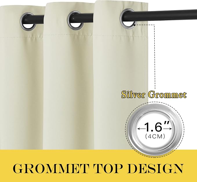 NICETOWN Blackout Sliding Door Curtains - Image 2