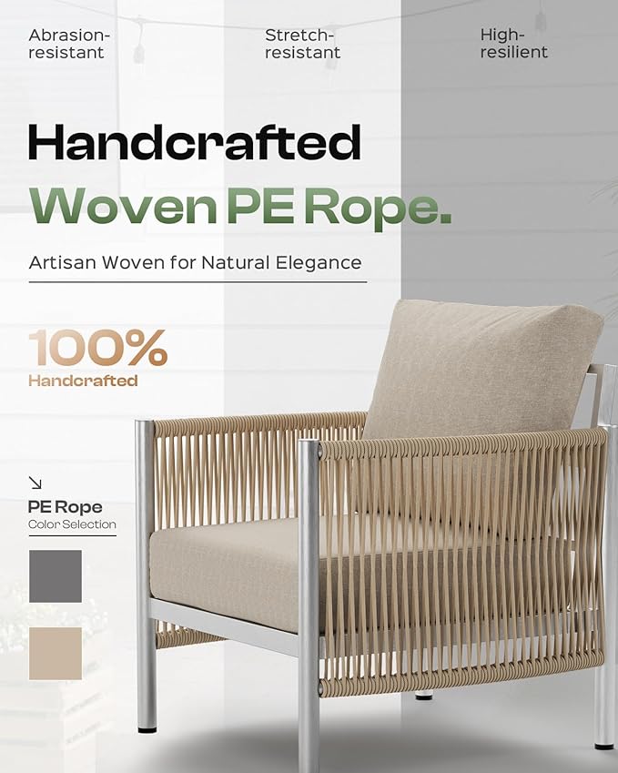 Aluminum Outdoor Patio Furniture Set - Image 3