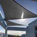 SUNNY GUARD Custom Size 19'x22'x29.1' Triangle Graphite Grey UV Block Sunshade by SUNNYGUARD