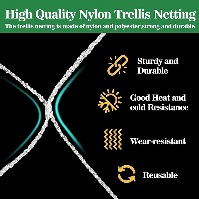Sukh Garden Plant Trellis Netting -Trellis Net Polyester Trellis Netting Garden - Image 3