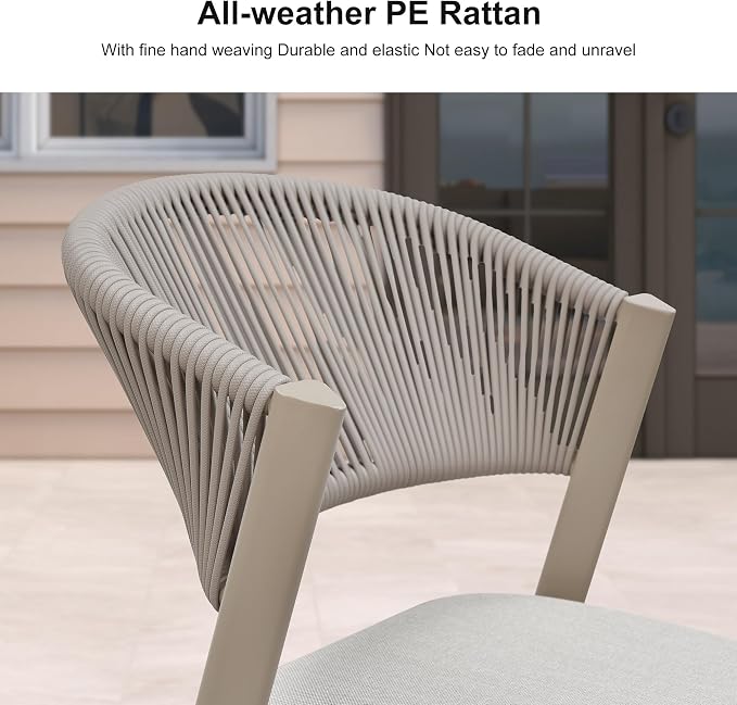 PURPLE LEAF 13-Piece Patio Dining Set Outdoor Furniture Rectangular Table and - Image 2