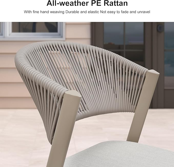 PURPLE LEAF 8-Piece Patio Dining Set Outdoor Furniture Rectangular Table and - Image 2