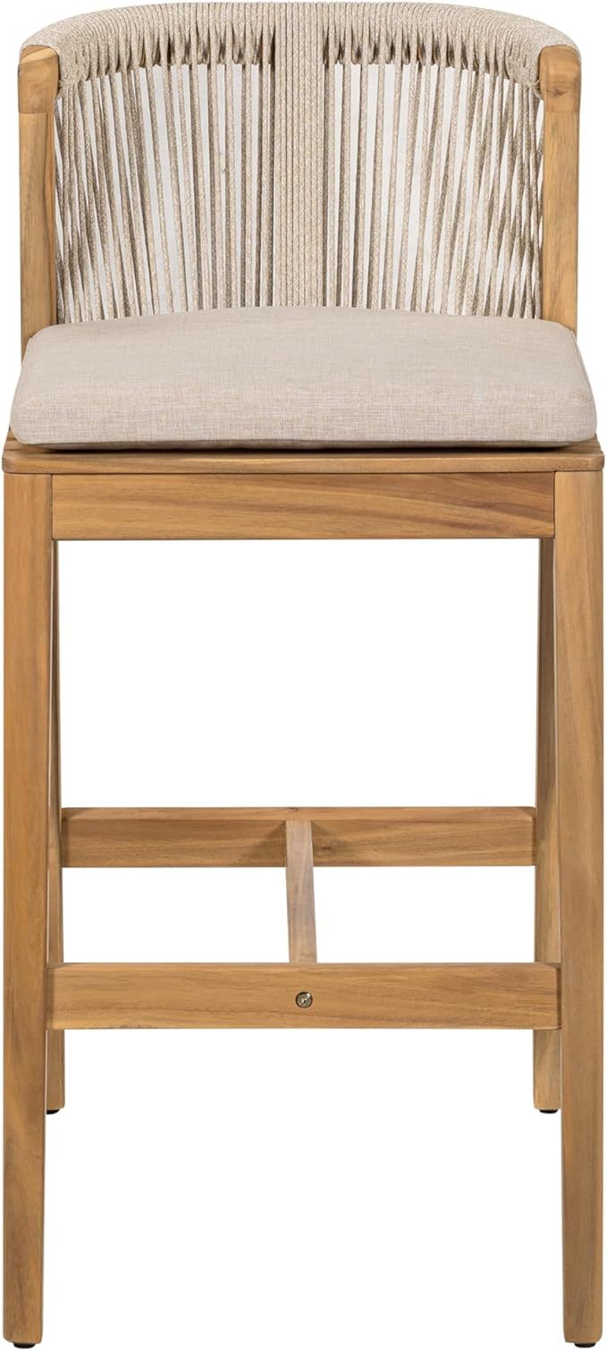 Christopher Knight Home Cuz Patio Barstool Set of 2, Outdoor Counter Height - Image 7