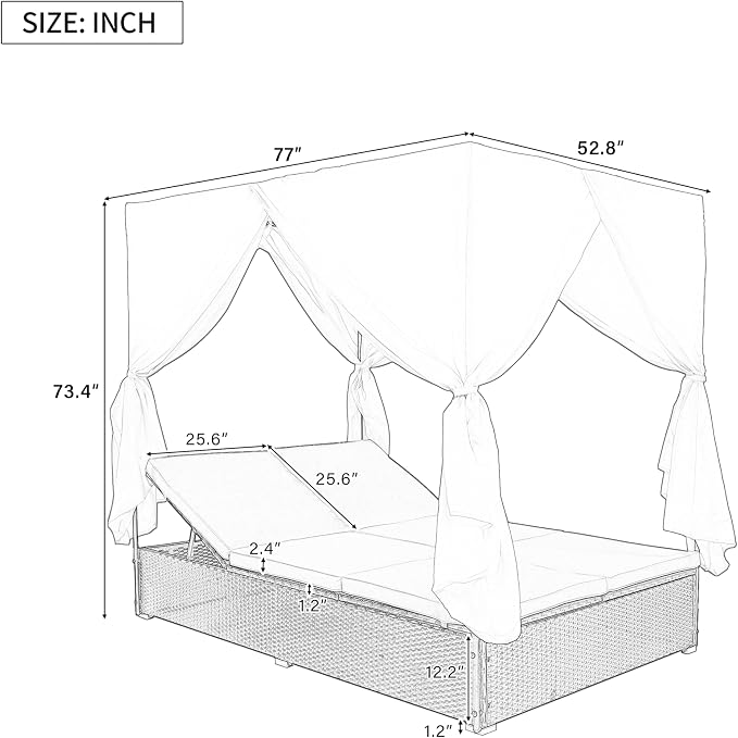 Wicker Metal Outdoor Pool Furniture - Image 2