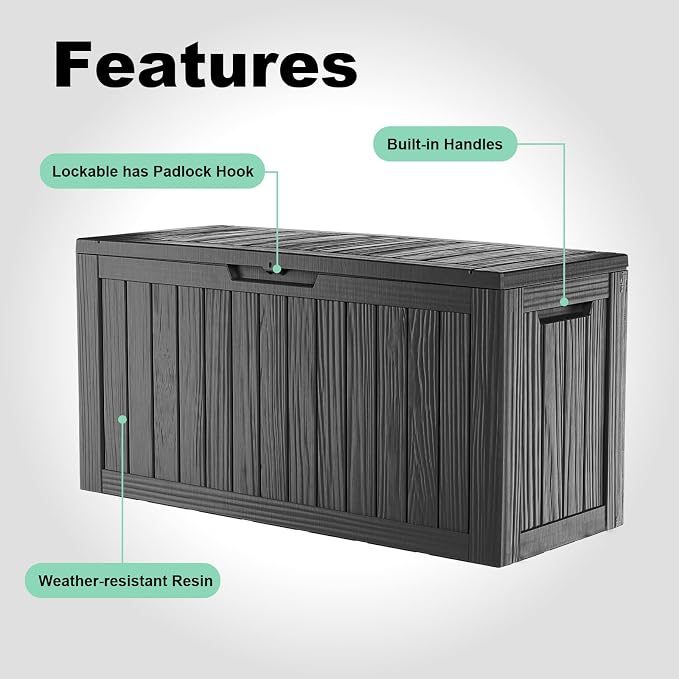 ROJIK Outdoor Storage Housing Deck Box - Image 4