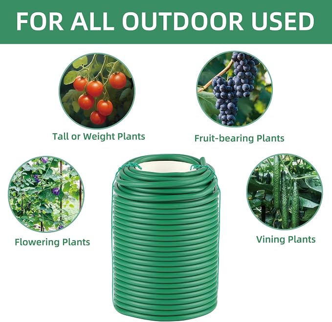 Garden Wire, 66FT Soft Plants Ties, 3.5mm Flexible Garden Ties - Image 6