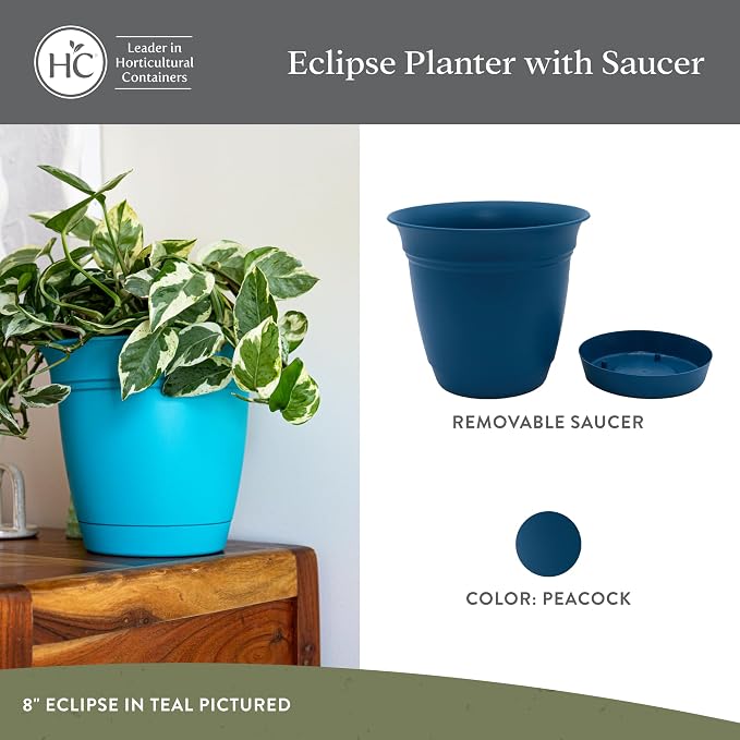 The HC Companies 20 Inch Eclipse Round Planter Pots - Image 2