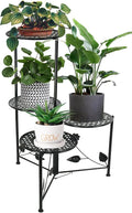 Plant Stand Indoor Outdoor, 3/4 Tier 30" Tall Metal Flower Pot Holder Shelves by BuyNow